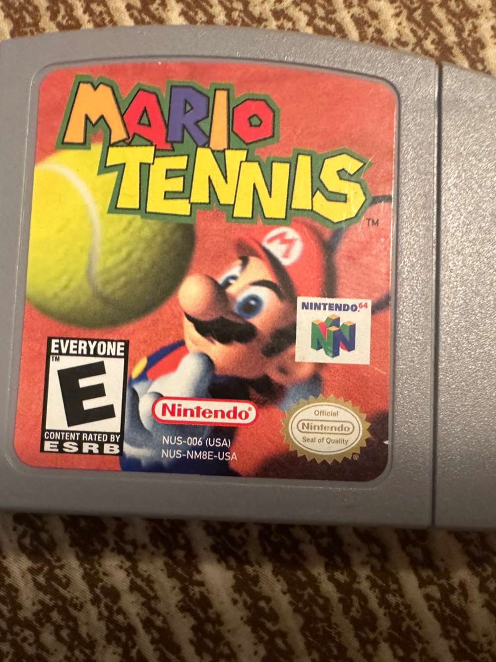 N64 game Mario Tennis